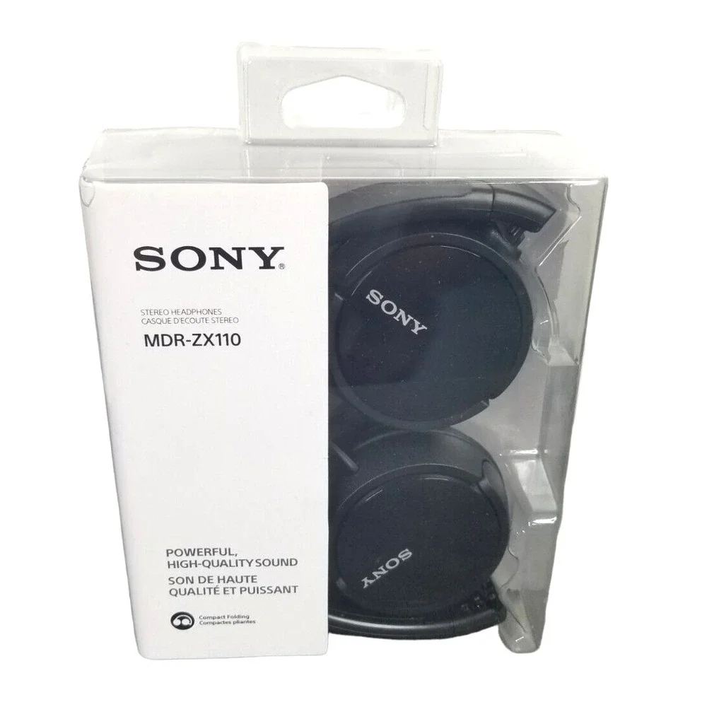 Sony MDRZX110/BLK Stereo Headphones-Black